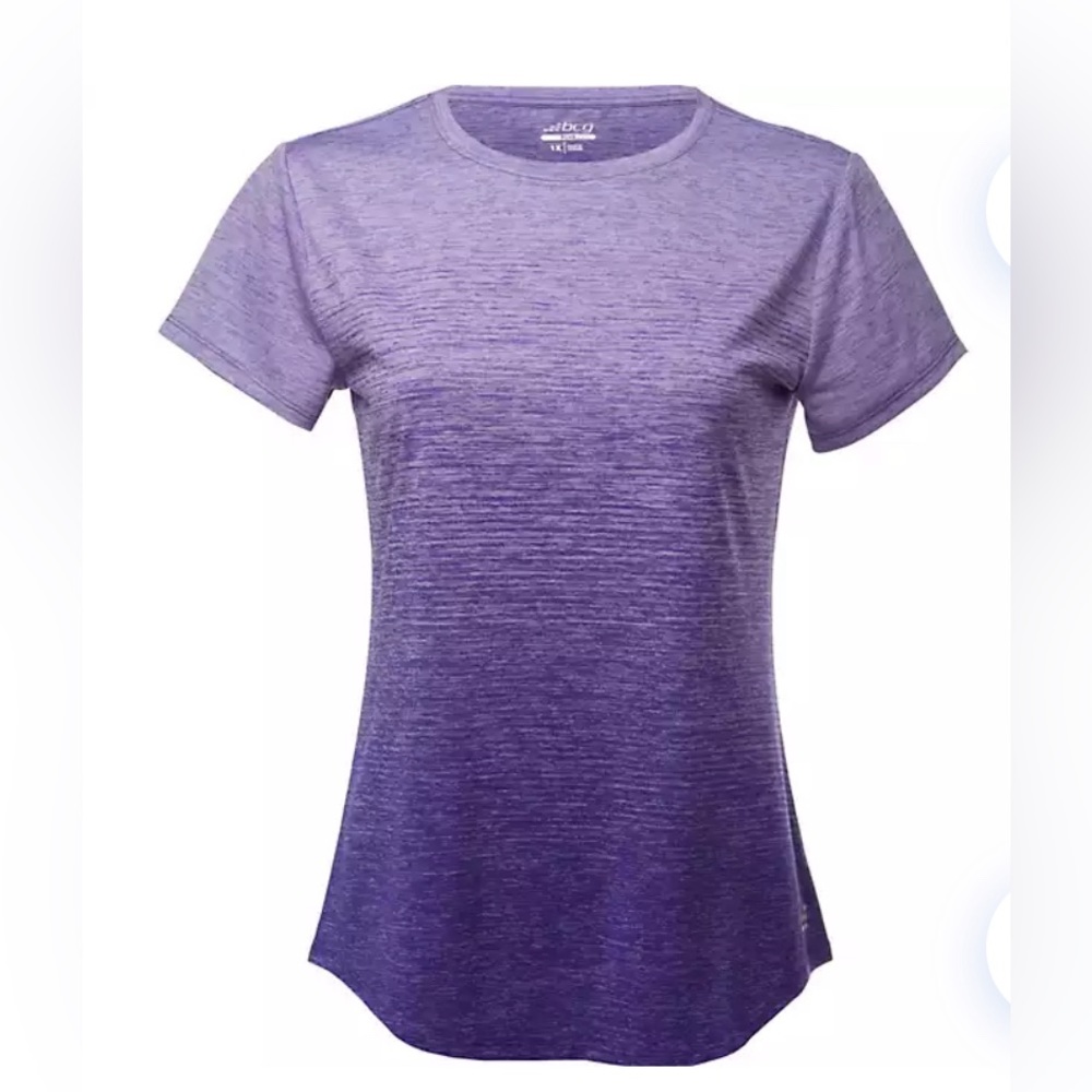 BCG Women's Ombre Short Sleeve active T-shirt size medium purple good condition